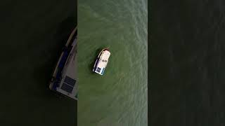 Barcos de pesca na lente do Deone DJI mini 2 se drone fpv dji mini2 paisagem [upl. by Adnaloy985]