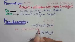 Negative sentences formation with examples  Present indefinite tenses  DoDoes uses [upl. by Aray]