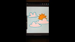 Procreate tutorial  clipping masks amp mask YouTube shorts [upl. by Rochell]