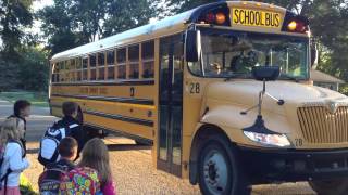 Austins 1st day of Kindergarten going on the Bus [upl. by Aivek]