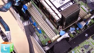 ThinkEdge SE455 V3 installing a memory module [upl. by Anaujat]