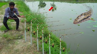 Fishing 🎣  Making Automatic 💯 Fishing Rod  மாட்டிக்கிட்ட பங்கு  MrVillage Vaathi [upl. by Naillik]