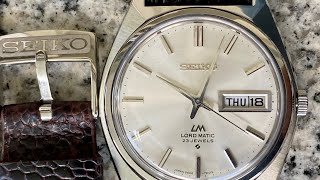 Vintage May 1971 Seiko LM LordMatic 56067000 Fully Serviced  Replacement Crystal [upl. by Tekcirc]