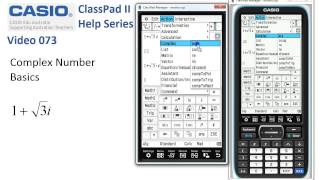 ClassPad Help 73  Complex Number Basics [upl. by Elicia338]