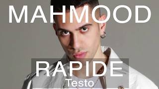 Mahmood  Rapide Testo e Musica [upl. by Perot]