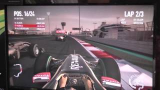 F1 2010 on Gamescom Abu Dhabi Gameplay [upl. by Nyrroc]