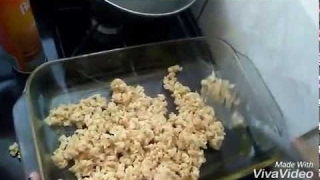 DIY RICE KRISPIE TREATS WITHOUT MARSHMALLOWS [upl. by Notyap929]