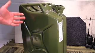 Discussion about Fuel Storage Great deal on genuine NATO Jerry Cans [upl. by Aw]