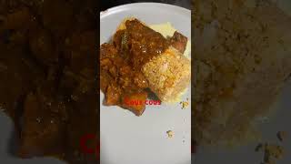 Special couscous with spicy chicken curry and coconut gravy [upl. by Fayola467]