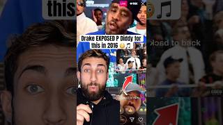 Drake EXPOSED Diddy for this back in 2016 rapper drake exposed diddy song meekmill rap fyp [upl. by Calysta]