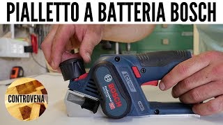 Pialletto a batteria Bosch GHO 12V20 test e impressioni [upl. by Nylhtiak]