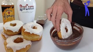 Drunken Donuts  Cooking with Booze  Tipsy Bartender [upl. by Noside]