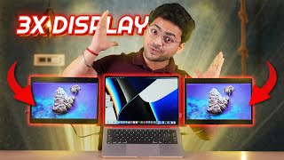 Unique Gadget  Triple Monitor Setup For Laptop By RIITEK 🔥  Full HD Portable 2X Displays ⚡️ [upl. by Yelrebmyk251]