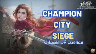 Champion City Siege Citadel of Justice Game of Thrones Winter is Coming [upl. by Waldron]