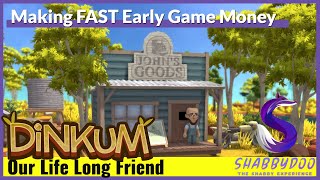 How To Make Money Fast Early  Always Befriend The Shop Keeper  Dinkum Episode 2 [upl. by Leryt]