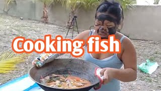 Cooking fish [upl. by Av]