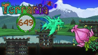 Terraria Part 649  ENRAGED PLANTERA AND ENRAGED DUKE FISHRON NO ARMOR [upl. by Aiker231]