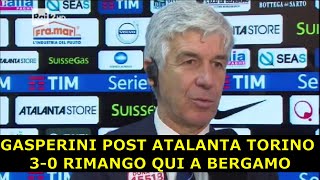 INTERVISTA A GASPERINI POST ATALANTA TORINO 30 RIMANGO A BERGAMO [upl. by Rosamond]