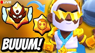 BUUUM Pegando Titulo do Brock AO VIVO  TENTANDO MESTRE no BRAWL STARS [upl. by Imena]