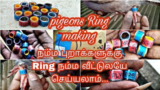 நம்ம புறாக்களுக்கு Ring நம்ம வீட்டுலயே செய்யலாம்  pigeons ring making at home  At low cast  pets [upl. by Ennaeel]