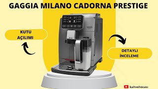 Gaggia Milano Cadorna otomatik kahve makinesi detaylı inceleme videosu [upl. by Torres]