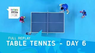 Table Tennis  Quarterfinals amp Classifications  Full Replay  Nanjing 2014 Youth Olympic Games [upl. by Lapotin]