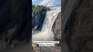 Spectacular Montmorency Falls Québec Canada montmorencyfalls quebec [upl. by Narcis430]