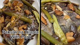 PAKSIW NA TILAPIA WITH PORK RECIPE  Panlasang Pinoy [upl. by Marte643]