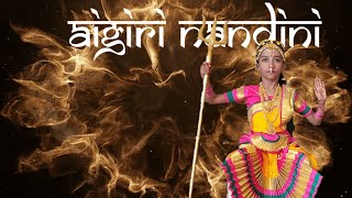 Aigiri Nandini dance  By Sanaita Patil  Bharatanatyam dance  Navaratri  Durgadevi [upl. by Adekam144]