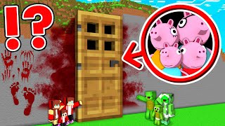 What if JJ and Mikey Found Peppa Pigs Security House in minecraft Maizen [upl. by Norab]