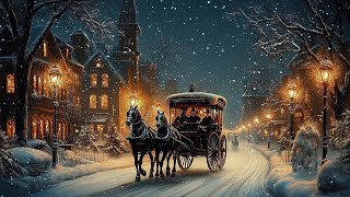 Winter Night Carriage Ride  Dark Academia Ambience for Study and Reflection  Work [upl. by Eimyaj27]