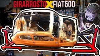 Realizzazione Girarrosto Fiat 500 depoca artigianale FAI DA TE 🛠🚧 [upl. by Ahseet]