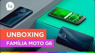 Unboxing Família Moto G6  Canal da Lu  Magalu [upl. by Aral]