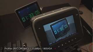 Blackmagic Cinema Camera Internal Battery Codec Test [upl. by Aicekat]