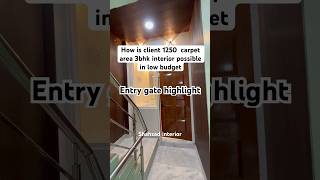 How is client 1250 carpet area 3bhk interior possibleinlowbudget interior home budget sort [upl. by Ardnait186]