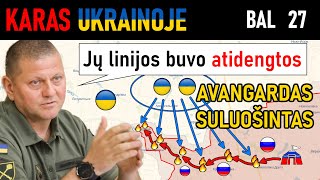 Bal 27 Ukrainiečiai Smogia Į Pernelyg Ištemptą Rusų Logistikos Liniją Kad Nuslopintų Jų Puolimą [upl. by Reaht]