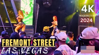 Fremont Street Las Vegas Cinco de Mayo 2024 Walking Tour 4K [upl. by Roosevelt]