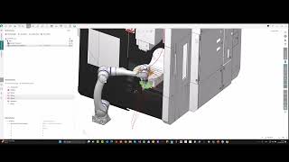 Teil15 Roboter Simulation an der CNC Maschine  Solidworks und SprutCAM im Einsatz [upl. by Yelknirb]