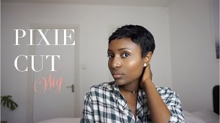 Outre wig pixie cut review [upl. by Erodisi]