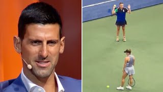 Novak Djokovic REACTS to Yulia Putintsevas Behaviour Towards Ball Girl at US Open [upl. by Avid681]