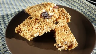 Barritas Energéticas de quinoa  Quinoa Energy Bars  RECETA FÁCIL [upl. by Eatnod781]