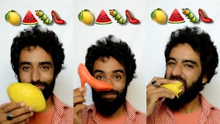 Asmr Eating Emoji Foods 🥯🥨🍭🧋🍿🥑🍰🥩🍅🍦 Relaxing Tiktok Food  Satisfying by food family asmr [upl. by Sibell]