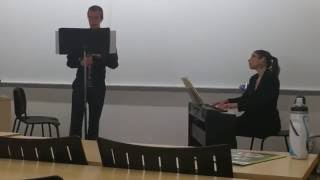 Brahms Clarinet Sonata No1 WSMA State Solo and Ensemble Exemplary Performance [upl. by Analahs]