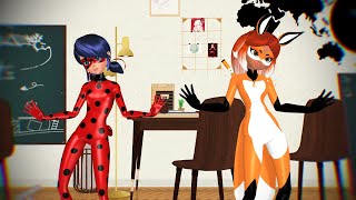 mmd mlb No Title  ladybug n rena rouge [upl. by Jemena908]