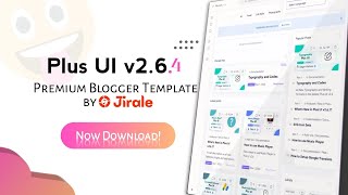 Plus UI 264 Premium Blogger Template Without License [upl. by Hgieloj457]