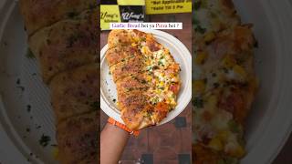 Sweet corn stuff garlic bread with pizza food shortvideo trending [upl. by Gnuj563]