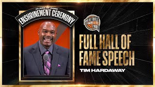 Tim Hardaway  Hall of Fame Enshrinement Speech [upl. by Assylla]