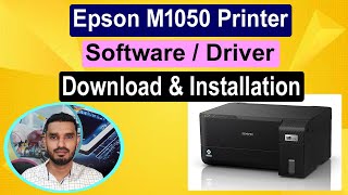 Epson M1050 Printer Software  Driver Download amp Installation ll മലയാളം [upl. by Cloutman]