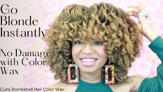 ORS CurlsUnleashed Color wax  Bombshell Review on Natural Hair [upl. by Rogers328]