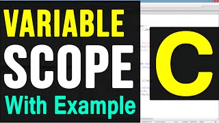 Variable Scope in C Programming Language Video Tutorials [upl. by Xxam]